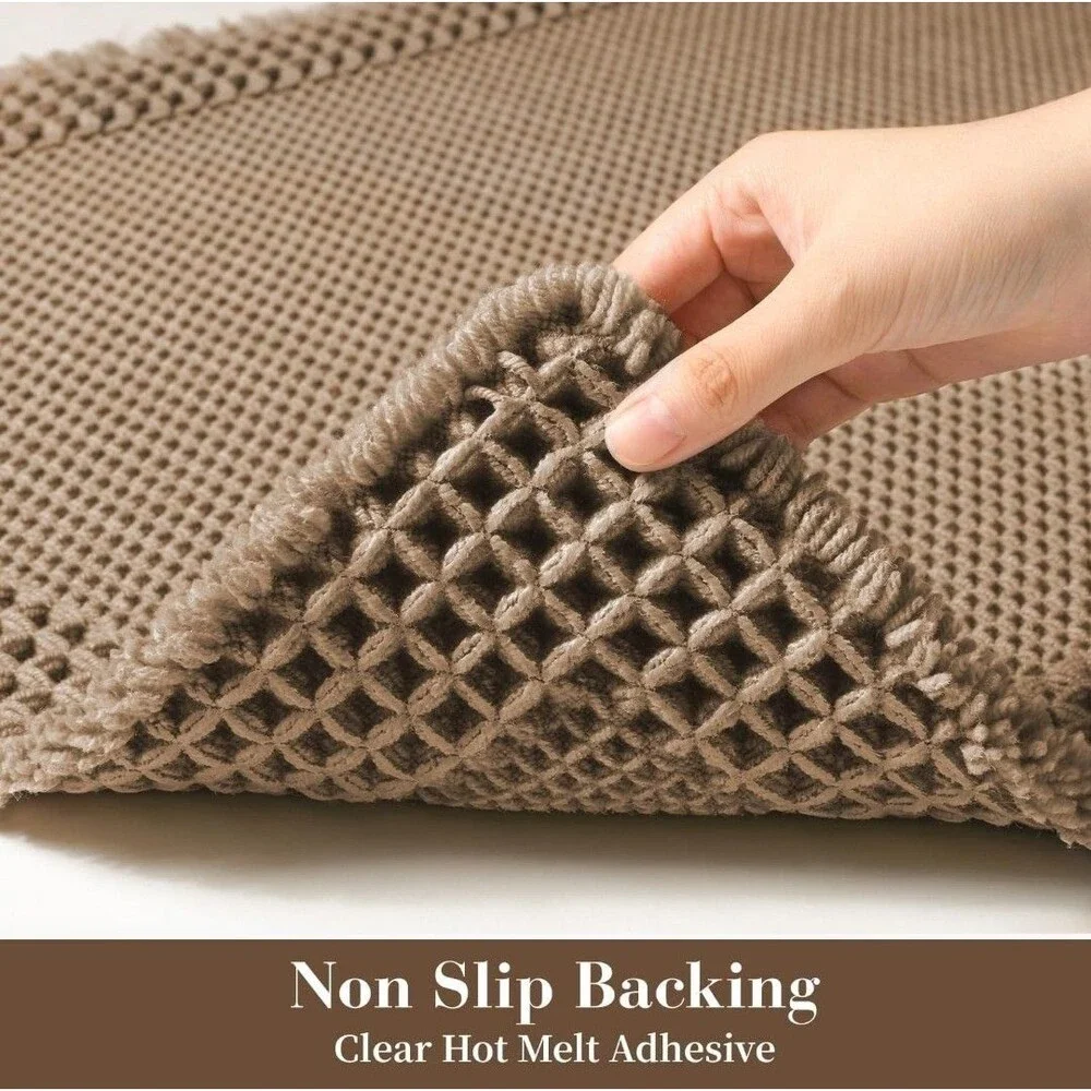Waffle Bathroom Mat Brown 24